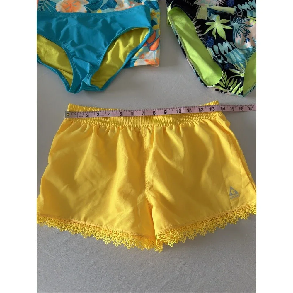 5 Pcs Lot Girls Sz 14 Beachwear Swimsuit Swim Bathing Suit Cruise Tankini Shorts